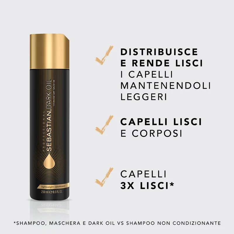 Sebastian Dark Oil Lightweight Conditioner 250ml - balsamo nutriente districante
