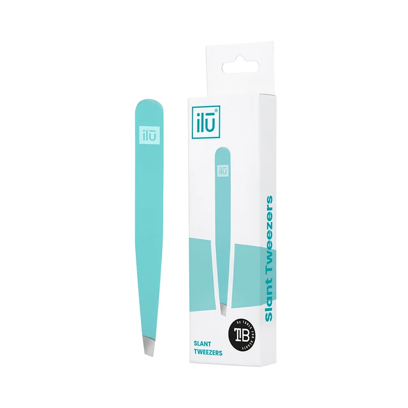 Ilū Make Up Tweezers Slant Turquoise - pinzette