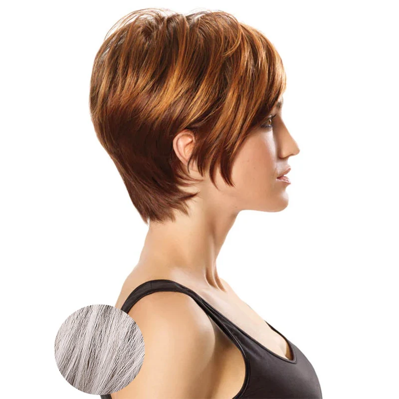 Hairdo Parrucca Angled Cut Silver Argento