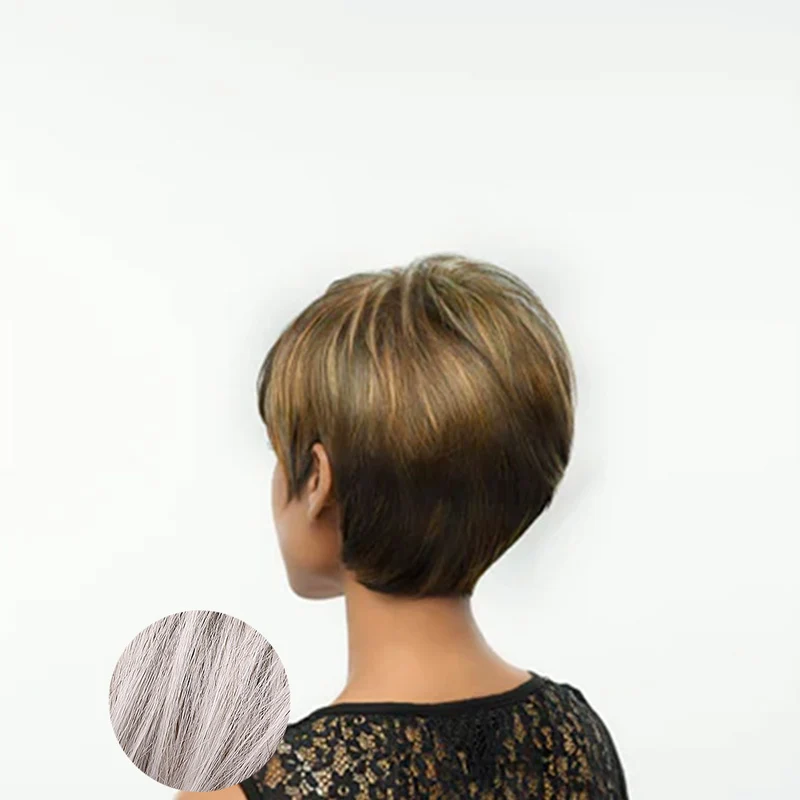 Hairdo Parrucca Angled Cut Silver Argento