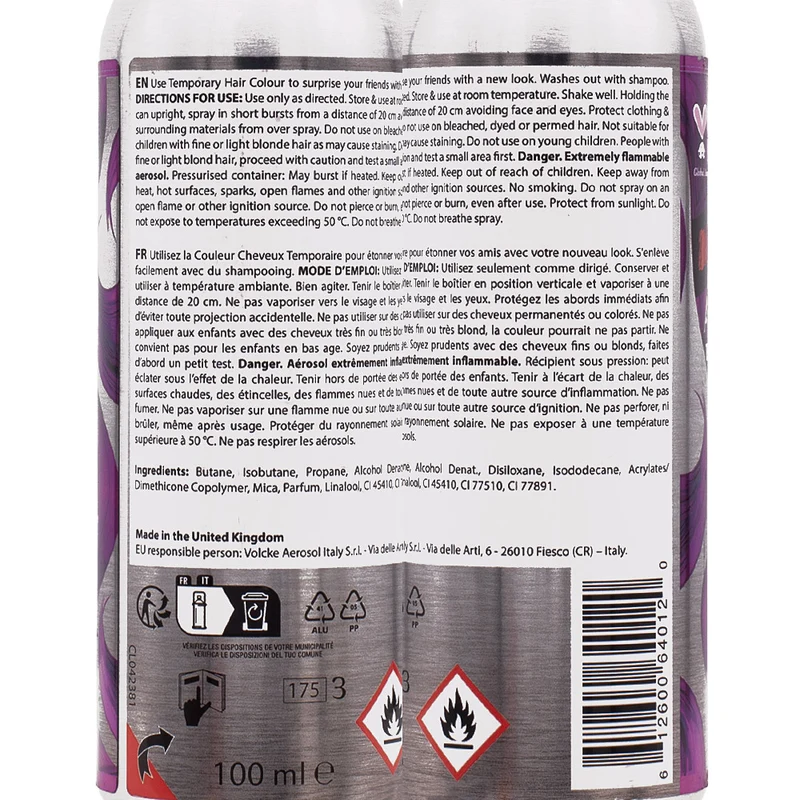 Manic Panic Amplified Spray-on Mystic Heather 100ml - colore spray temporaneo