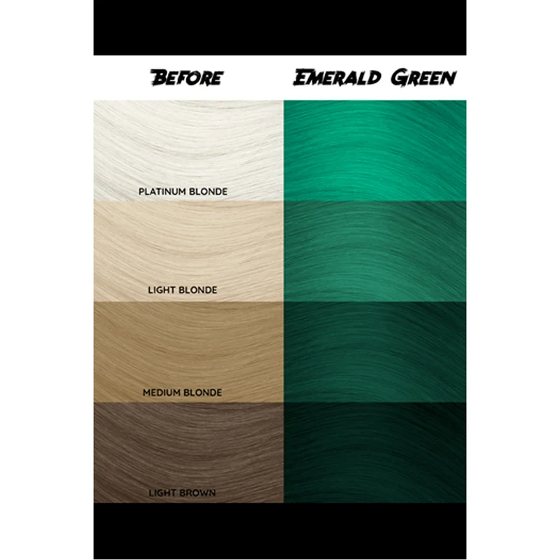 Crazy Color Emerald Green no 53, 100ml - crema colorante verde smeraldo