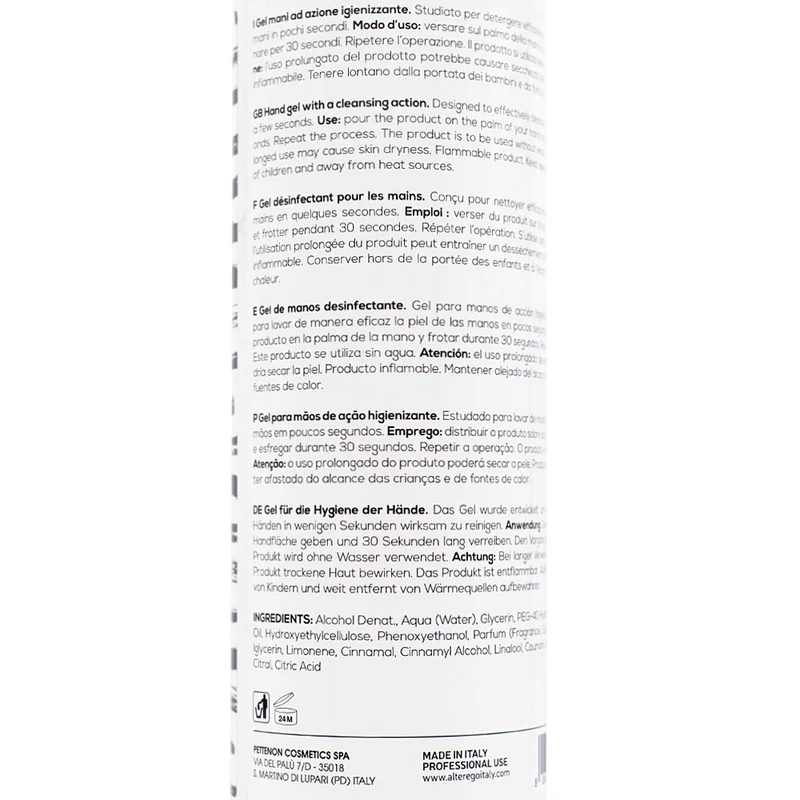 Alterego Urban Proof Hygiene Hand Gel 1000ml - gel mani igienizzante
