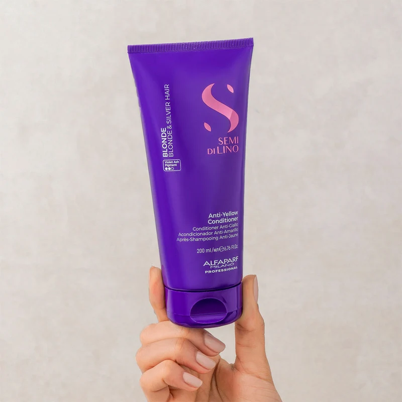 Alfaparf Milano Semi di Lino Blonde Anti-Yellow Conditioner 200ml - balsamo anti-giallo