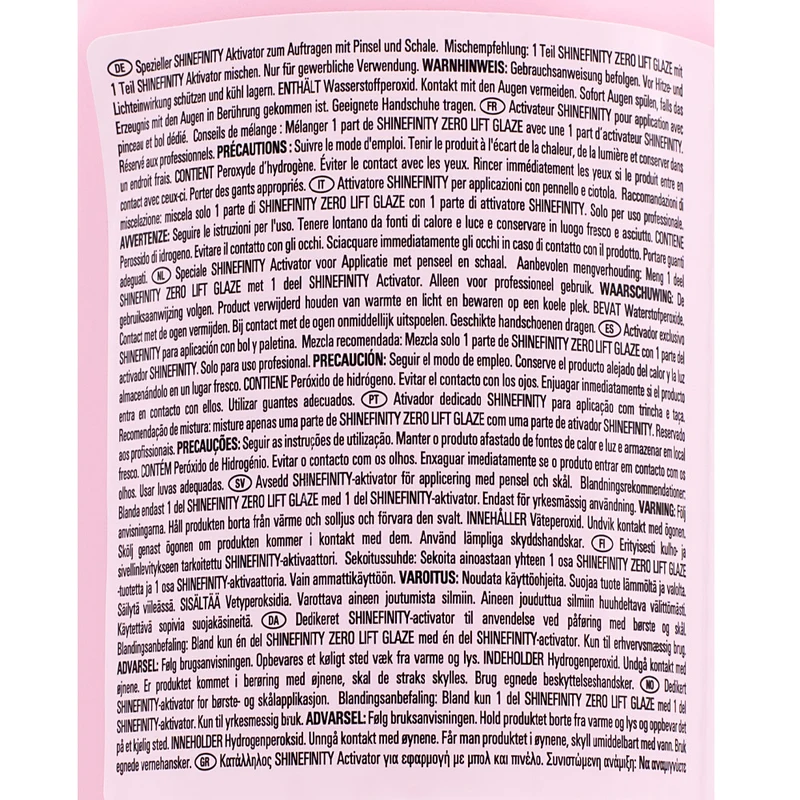 Wella Shinefinity Base Activator Brush 2% 1000ml - ossigeno attivatore per ciotola