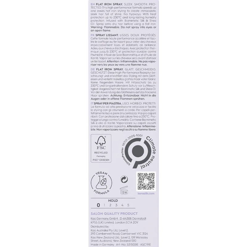 Kerasilk Styling Flat Iron Spray 75ml - spray termoprotettore