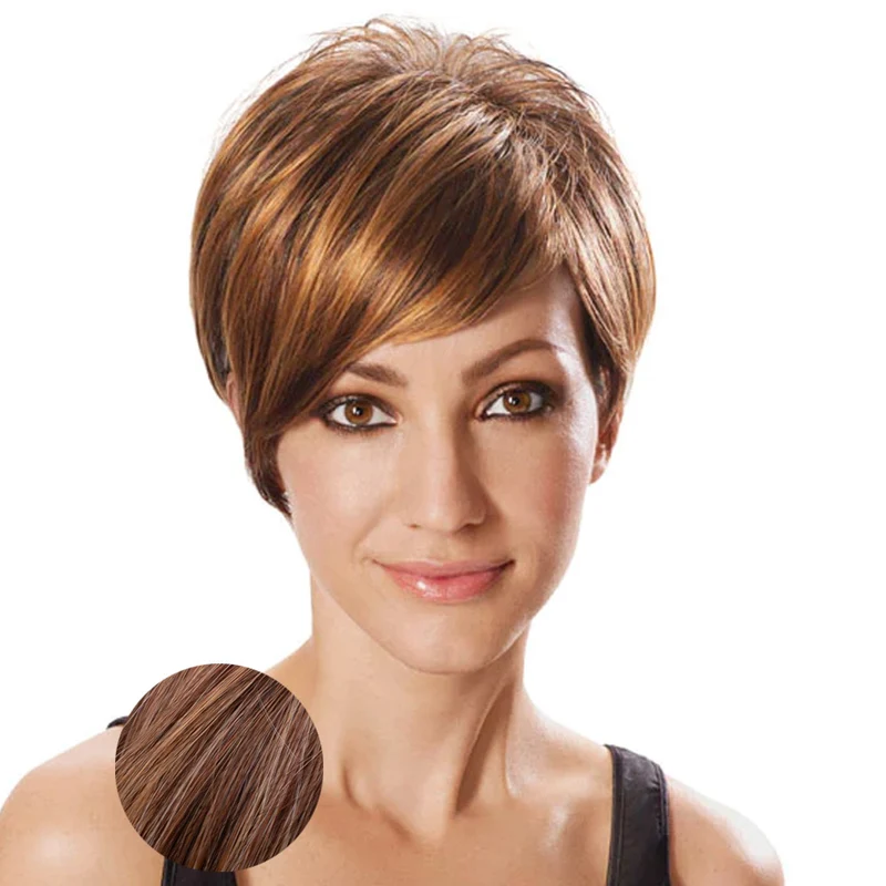 Hairdo Parrucca Angled Cut Castano Chiaro Rossiccio