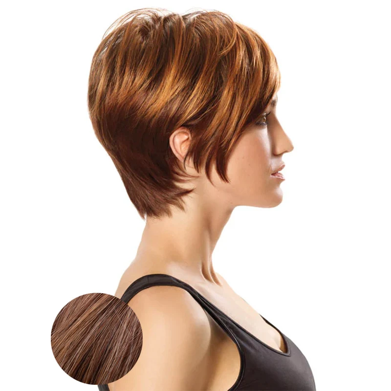 Hairdo Parrucca Angled Cut Castano Chiaro Rossiccio