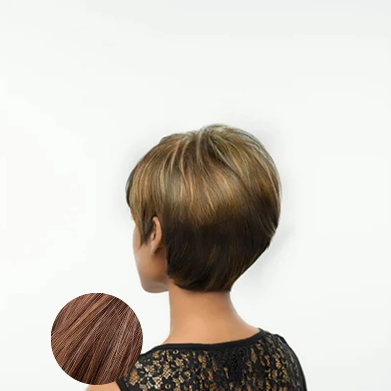 Hairdo Parrucca Angled Cut Castano Chiaro Rossiccio