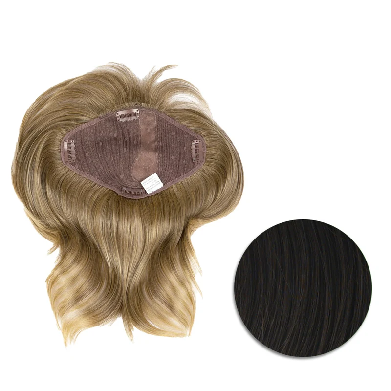 Hairdo Topper Stylish Wave R4 Castano Scuro - toupet con onde