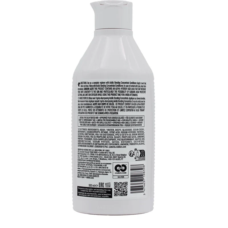 Redken Acidic Bonding Concentrate Shampoo 500ml - shampoo fortificante capelli danneggiati