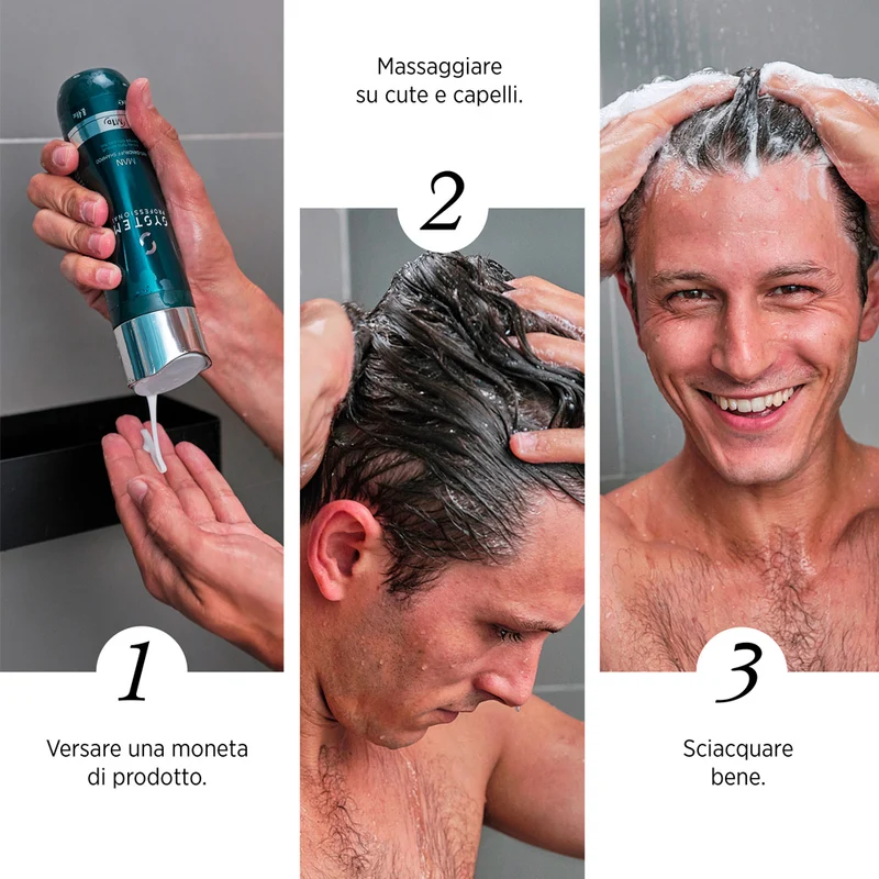 System Professional Man Anti DanDruff Shampoo 250ml - shampoo antiforfora
