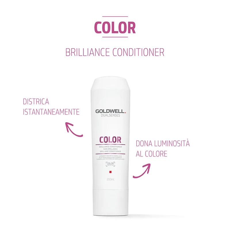Goldwell Dualsenses Color Brilliance Conditioner 200ml - balsamo illuminante per capelli fini o medi
