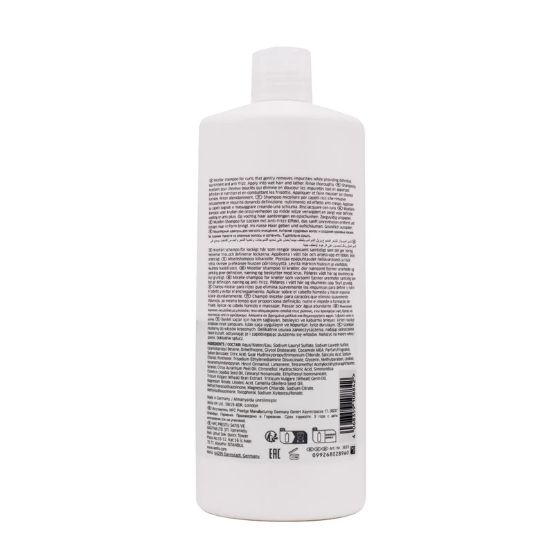 Wella Nutricurls Micellar Shampoo 1000ml - shampoo capelli ricci