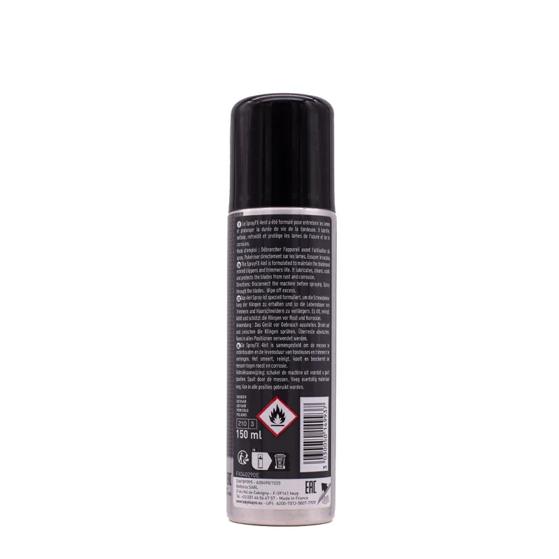 Babyliss Pro Spray Lubrificante per Lame di Tosatrici 4in1 FX040290E 150ml