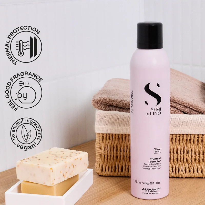 Alfaparf Milano Semi Di Lino Style&Care Thermal Protector 300ml - spray termoprotettore