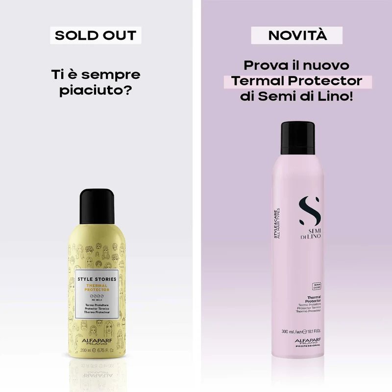 Alfaparf Milano Semi Di Lino Style&Care Thermal Protector 300ml - spray termoprotettore