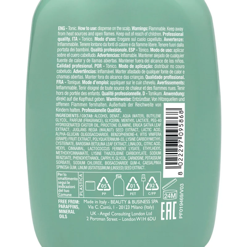 Alfaparf Milano Semi Di Lino Scalp Renew Energizing Tonic 125ml - tonico energizzante