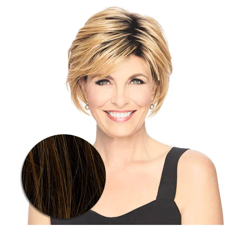 Hairdo Shattered Bob RL8/29SS Castano Medio Nocciola - parrucca taglio corto
