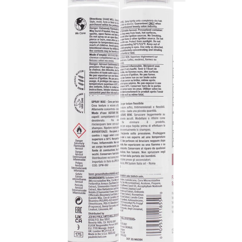 Paul Mitchell Spray Wax 125ml- cera a spray volumizzante