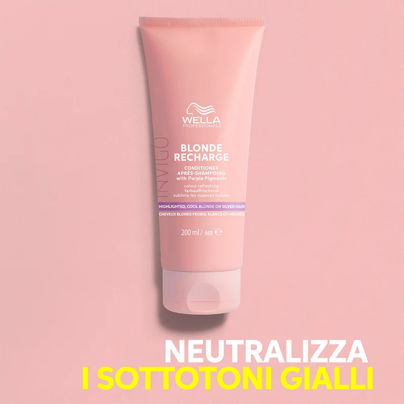 Wella Invigo Blonde Recharge Conditioner 200ml - balsamo antigiallo