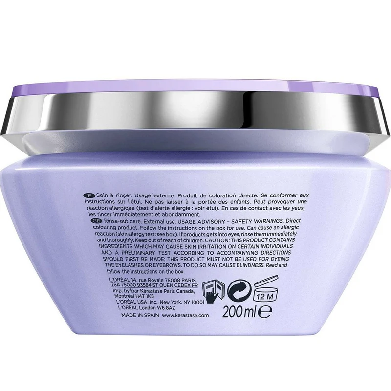 Kerastase Blond Absolu Masque Ultra Violet 200ml - maschera antigiallo capelli biondi, grigi, bianchi