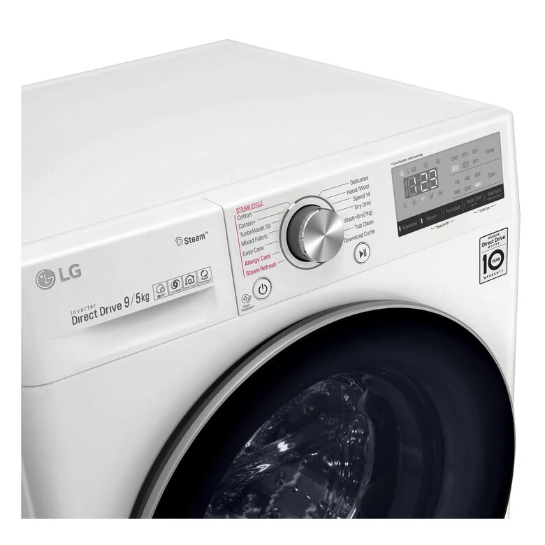 LG F4DV409S0E Lavasciuga Intelligente AIDD 9/6kg Vapore 1400 Giri/min Carica frontale Classe A
