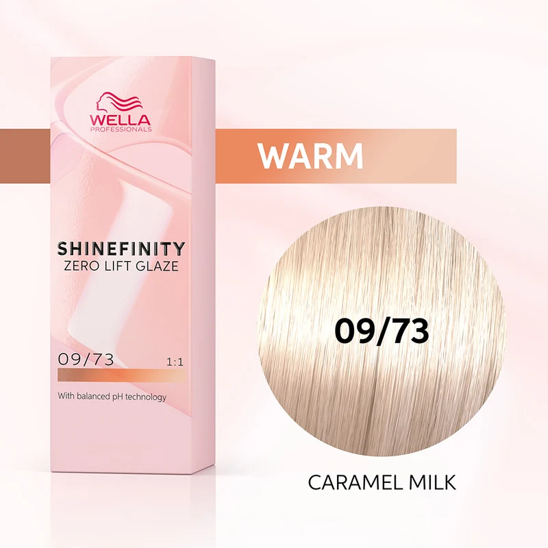 Wella Shinefinity Caramel Milk 09/73 Biondo chiarissimo Sabbia Dorato 60ml - colore demi-permanente
