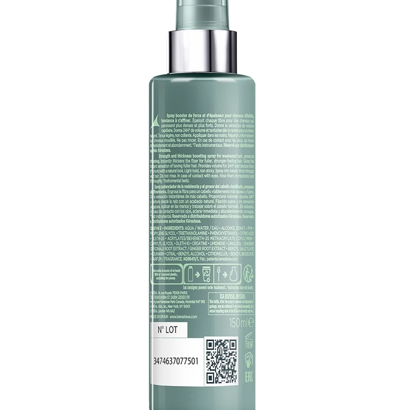 Kerastase Genesis Homme Spray De Force Epaississant 150ml - spray fortificante