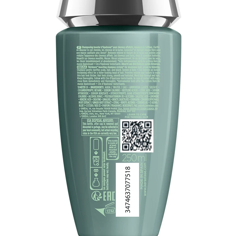Kerastase Genesis Homme Bain Masse Epaississant 250ml - shampoo ispessente