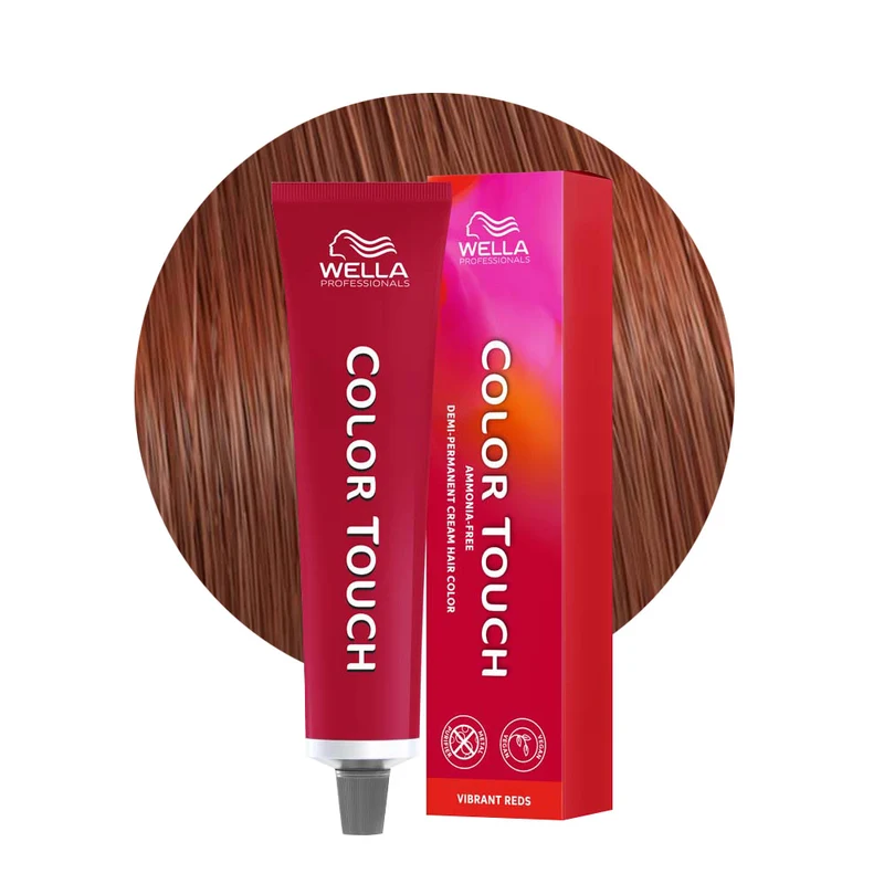 Wella Color Touch Vibrant Reds 7/43 Biondo Medio Rame Dorato 60ml - colore semipermanente senza ammoniaca