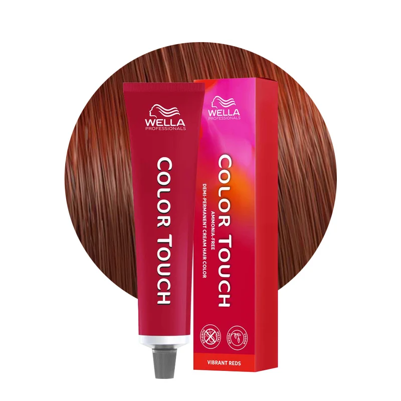 Wella Color Touch Vibrant Reds 7/4 Biondo Medio Ramato 60ml - colore semipermanente senza ammoniaca