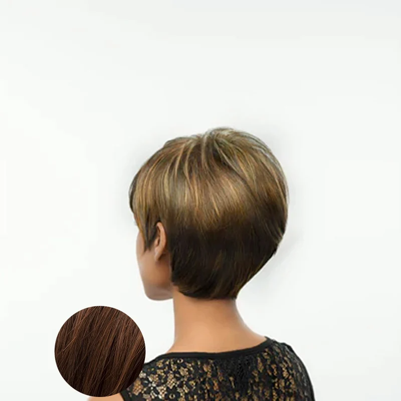 Hairdo Parrucca Angled Cut Castano Chiaro Dorato