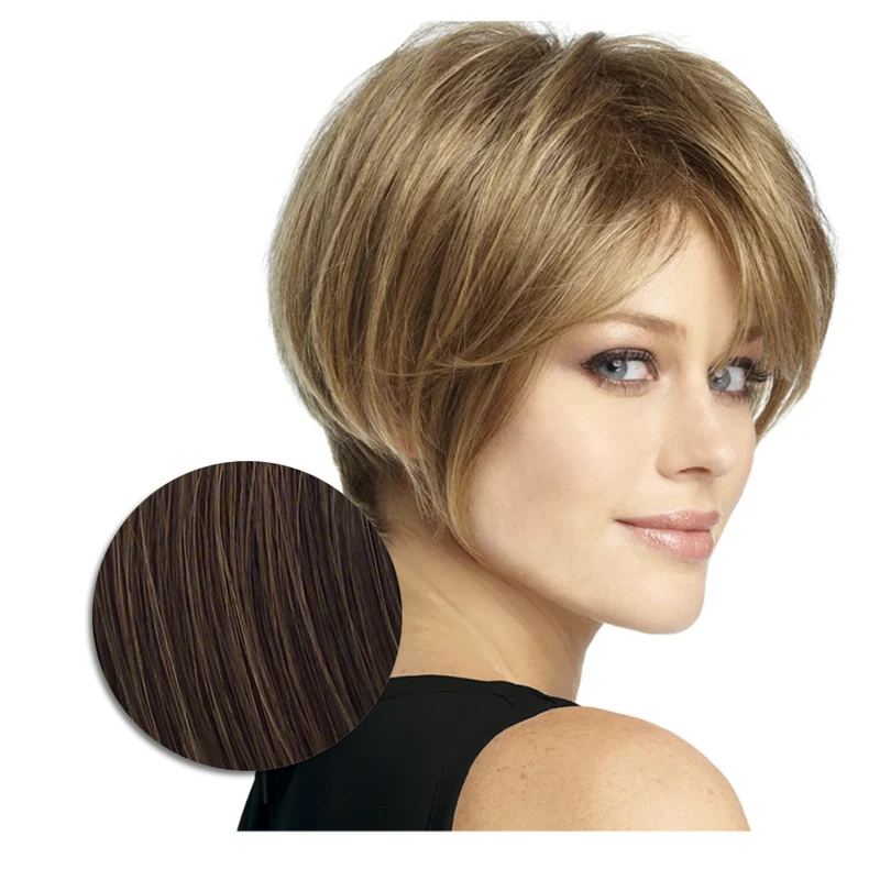 Hairdo Parrucca Milano Castano Medio Ramato - parrucca taglio corto