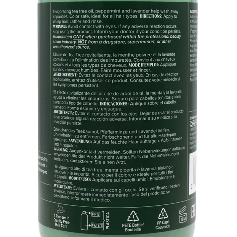 Paul Mitchell Tea Tree Special The Original Tingle Shampoo 300ml - shampoo rinvigorente