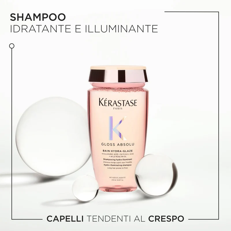 Kerastase Gloss Absolu Bain Hydra Glaze 250ml - shampoo anticrespo illuminante
