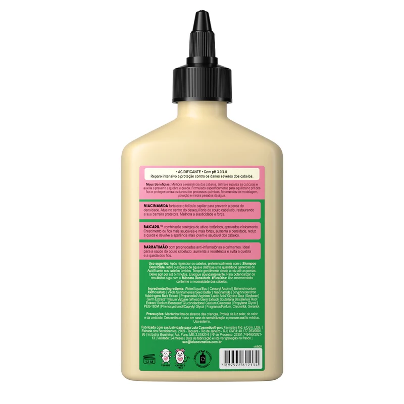 Lola From Rio Densidade Acidificante 250ml - trattamento ristrutturante rinforzante