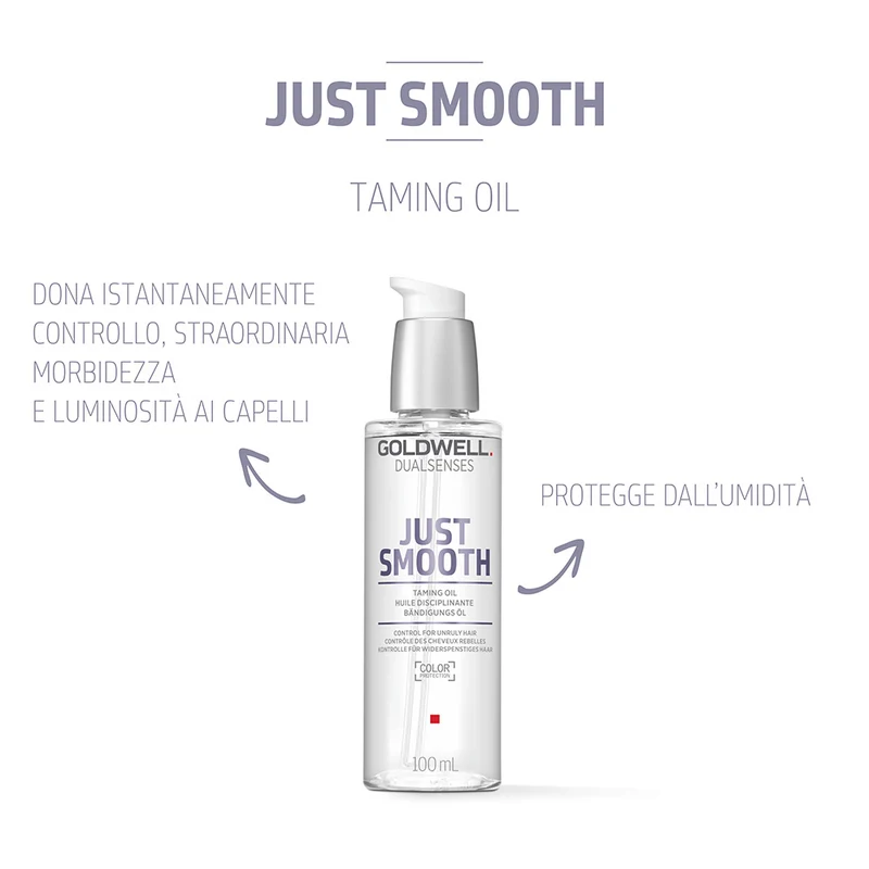 Goldwell Dualsenses Just Smooth Taming Oil 100ml - olio disciplinante per capelli indisciplinati e crespi