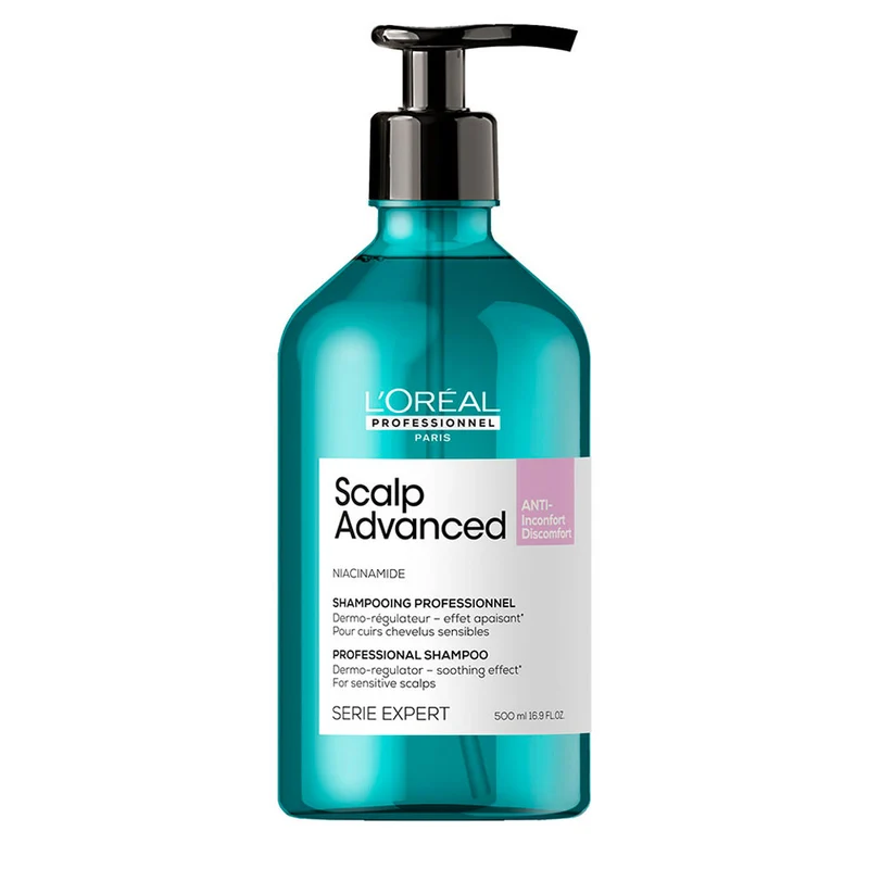 L'Oreal Professionnel Paris Scalp Advanced Anti-Discomfort Shampoo 500ml - shampoo lenitivo