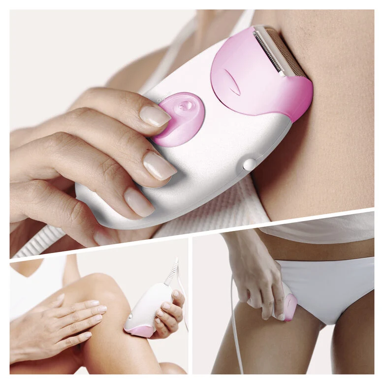 Braun Silk-épil 3 -270, Epilatore Donna Per La Rimozione Duratura Dei Peli - Bianco/Rosa