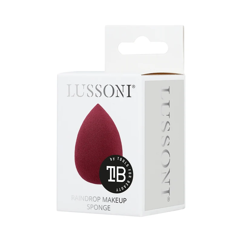 Lussoni Makeup Burgundy Raindrop Sponge - spugna make up a goccia