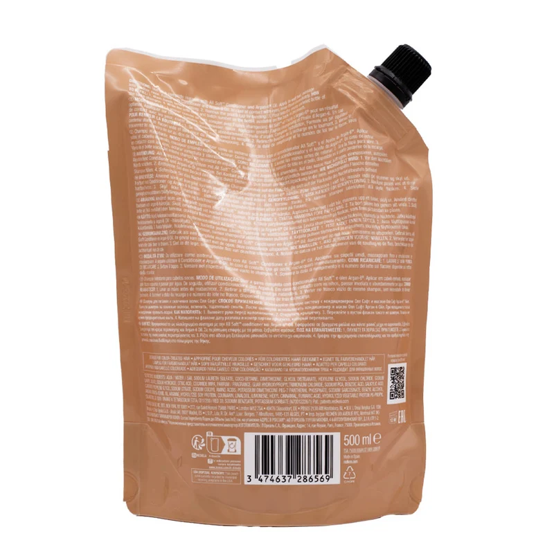 Redken All Soft Refill Shampoo 500ml - eco- ricarica shampoo capelli secchi