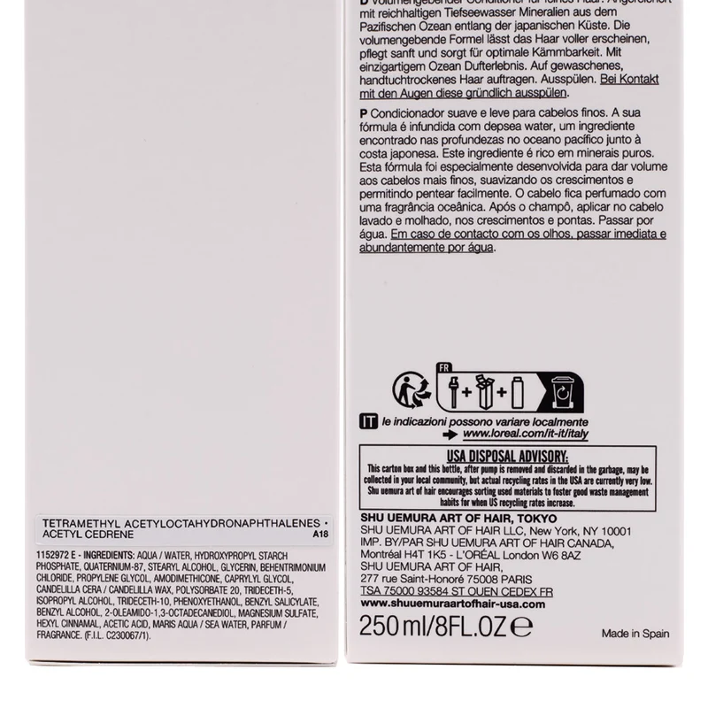 Shu Uemura Muroto Volume Conditioner 250ml - balsamo volumizzante