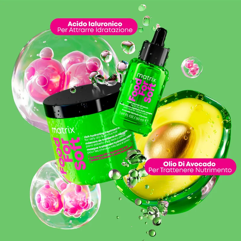 Matrix Food For Soft Mask 500ml - maschera idratante capelli secchi e porosi