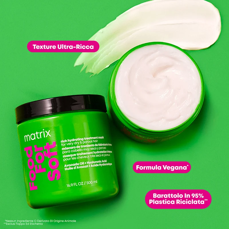 Matrix Food For Soft Mask 500ml - maschera idratante capelli secchi e porosi