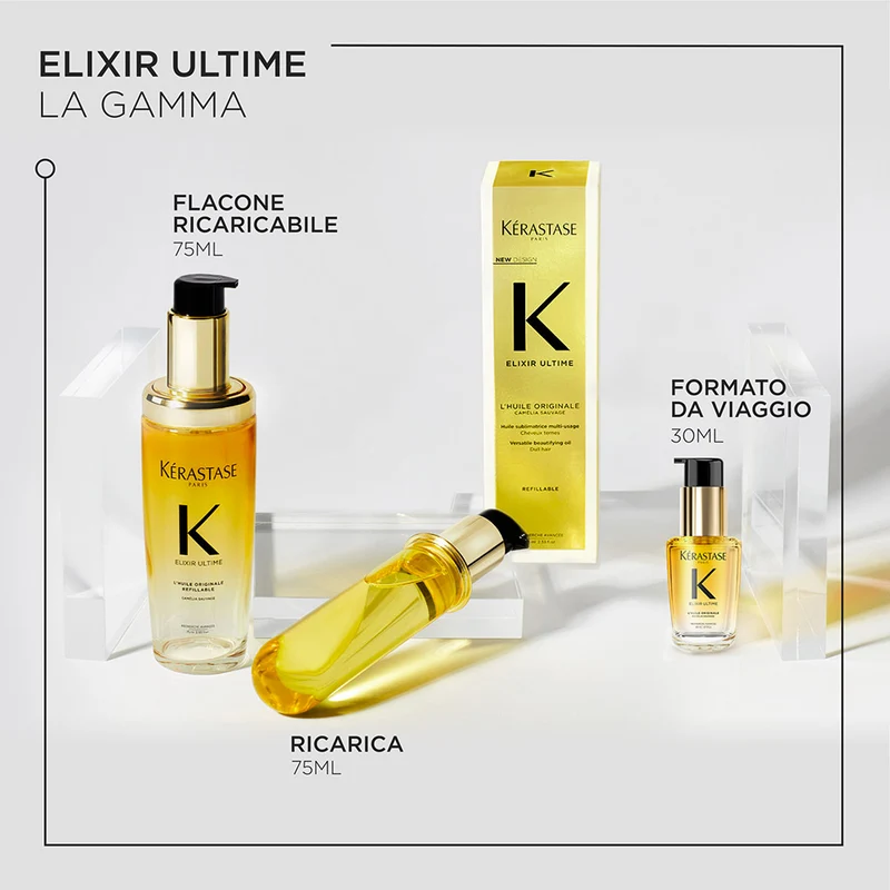 Kerastase Elixir Ultime L'Huile Originale Refill 75ml - ricarica olio idratante anticrespo