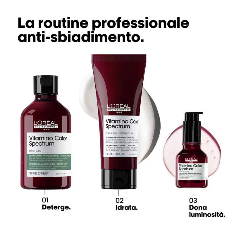 L'Oréal Professionnel Paris Vitamino Color Spectrum Shampoo Verde 300ml - shampoo tonalizzante anti-rosso