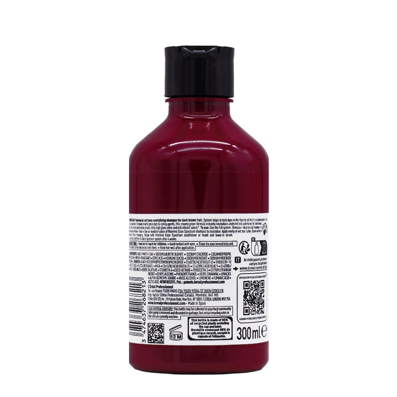L'Oréal Professionnel Paris Vitamino Color Spectrum Shampoo Verde 300ml - shampoo tonalizzante anti-rosso