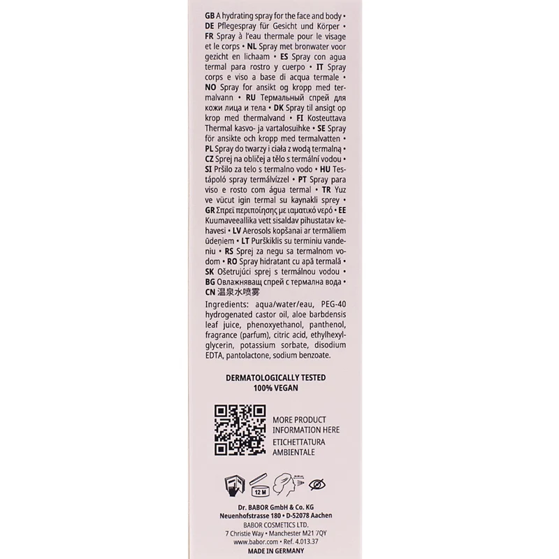 Babor Classics Thermal Spray 100ml - spray con acqua termale