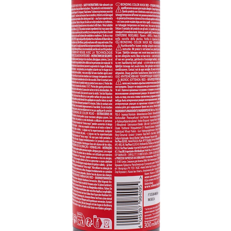 Schwarzkopf Chroma ID Color Mask Red 300ml - maschera colorata semipermanente